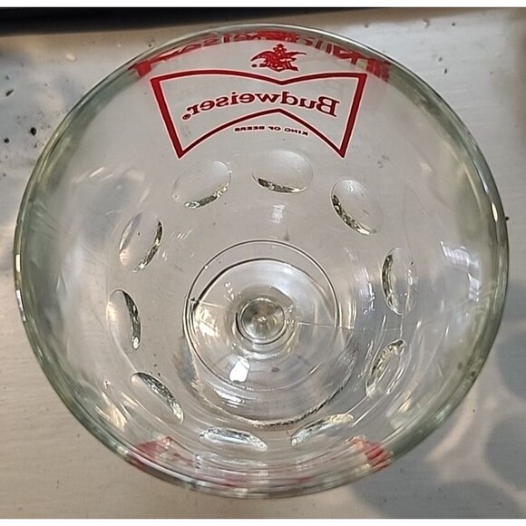 Vintage Budweiser Beer Goblet – Bowtie Logo Chalice Glass Barware - Picture 4 of 8